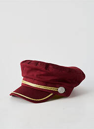 Casquette visière souple rouge GRACE HATS femme