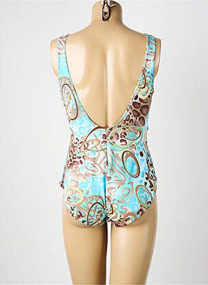 Maillot de bain 1 pièce imprimé fantaisie bleu REGLISSE femme