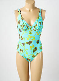 Maillot de bain 1 pièce haut soutien-gorge emboitant haut soutien-gorge emboitant bleu REGLISSE femme