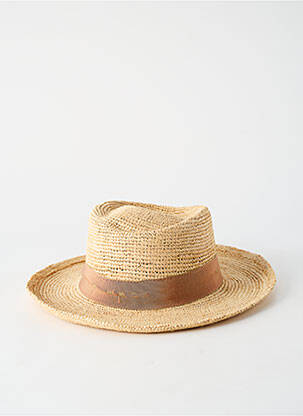 Chapeau forme chapeau paille marron M BY FLECHET femme