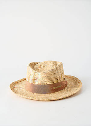Chapeau forme chapeau paille marron M BY FLECHET femme