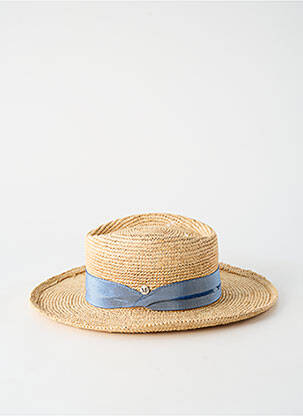 Chapeau forme chapeau paille bleu M BY FLECHET femme