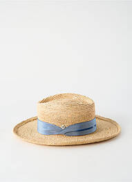 Chapeau forme chapeau paille bleu M BY FLECHET femme