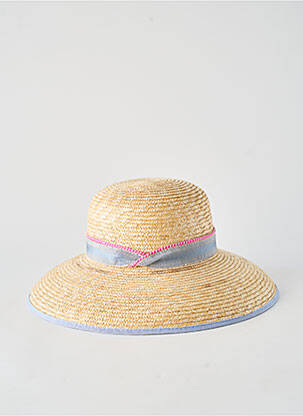 Chapeau forme chapeau paille beige TAFFTA femme