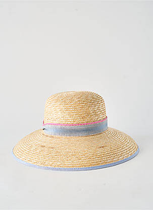 Chapeau forme chapeau paille beige TAFFTA femme