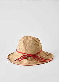 Chapeau tissage popeline rouge VIA LORENZO femme