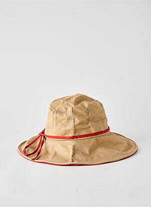 Chapeau tissage popeline rouge VIA LORENZO femme