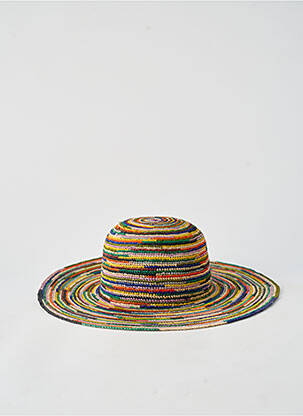 Chapeau forme chapeau paille rose M BY FLECHET femme