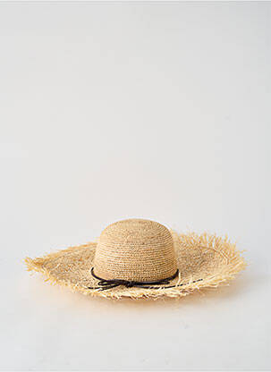 Chapeau forme chapeau paille beige VIA LORENZO femme