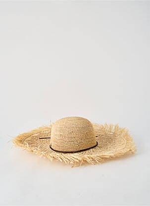 Chapeau forme chapeau paille beige VIA LORENZO femme