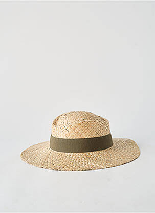 Chapeau broderie ruban vert M BY FLECHET femme