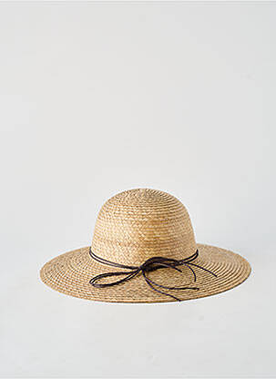 Chapeau forme chapeau paille marron VIA LORENZO femme