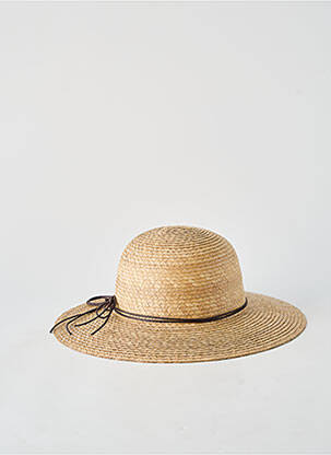 Chapeau forme chapeau paille marron VIA LORENZO femme