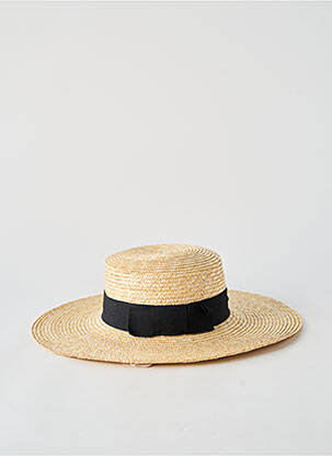 Chapeau broderie ruban noir AUREGA femme