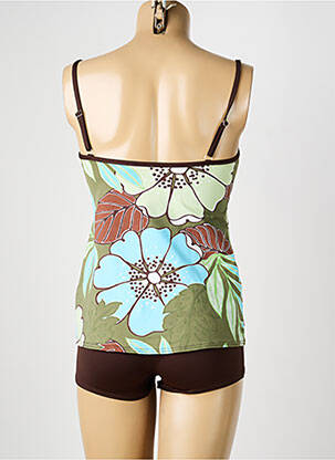 Tankini shorty marron REGLISSE femme