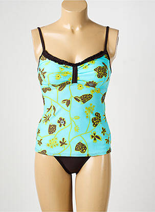Tankini haut soutien-gorge balconnet bleu REGLISSE femme