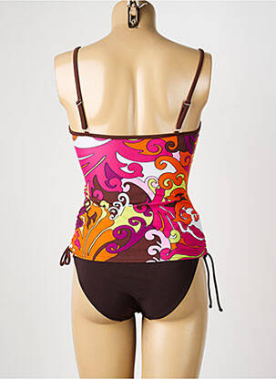 Tankini haut soutien-gorge balconnet marron REGLISSE femme