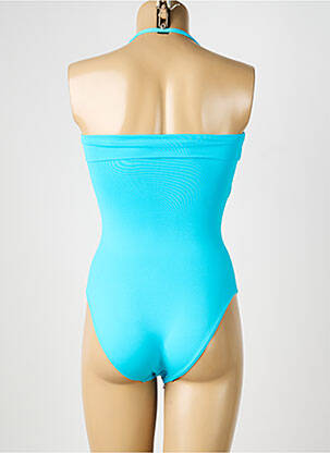 Maillot de bain 1 pièce bretelles élastiquées amovibles haut soutien-gorge avec mousse de rembourrage amovible bleu REGLISSE femme