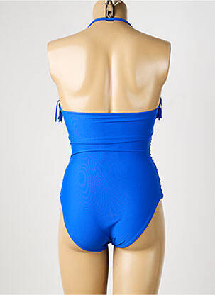 Maillot de bain 1 pièce bretelles élastiquées amovibles haut soutien-gorge balconnet bleu REGLISSE femme