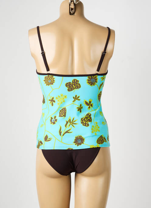 Tankini imprimé fleurs bleu REGLISSE femme