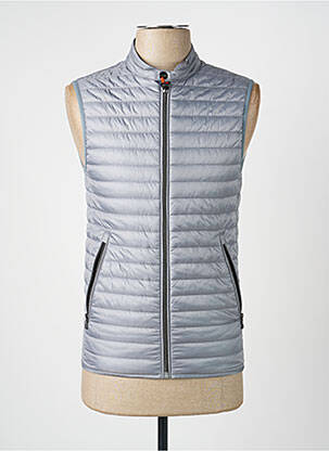 Doudoune tissage imperméable sans capuche gris PAL ZILERI homme