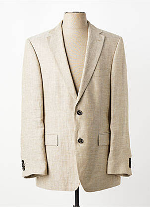 Blazer coupe cintrée beige HUGO BOSS homme