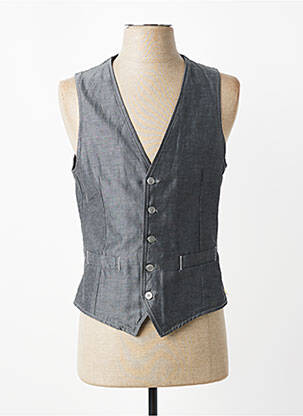 Gilet sans manche coupe cintrée gris L.B.M.1911 homme