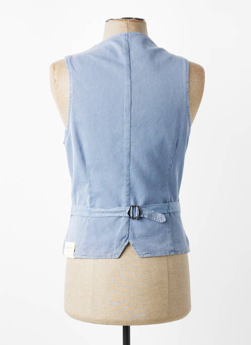 Gilet sans manche coupe cintrée bleu L.B.M.1911 homme