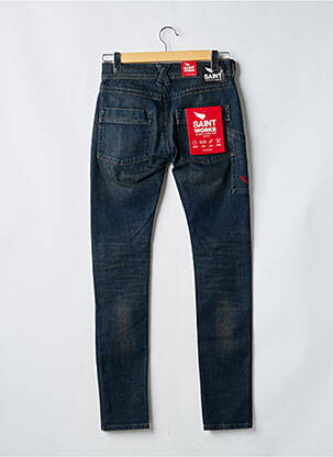 Jeans coupe slim stretch taille normale bleu SAINT WORKS homme