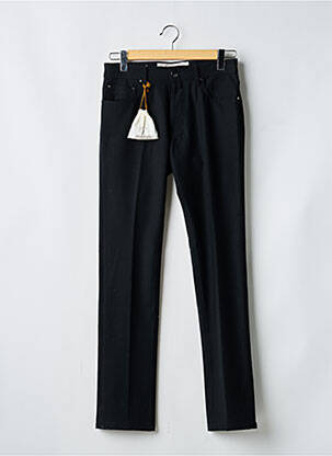 Pantalon droit taille normale taille normale noir JACOB COHEN homme