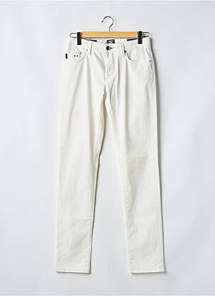 Jeans coupe slim fermeture boutonnée sur le devant taille normale beige TRAMAROSSA homme