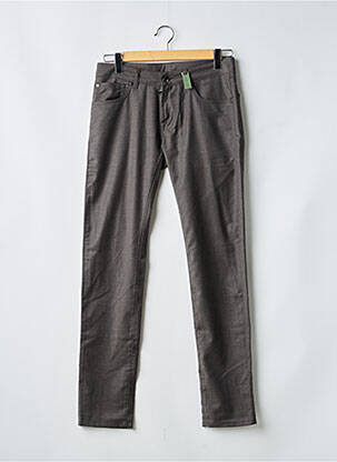 Pantalon slim tissage chiné taille normale marron PAL ZILERI homme