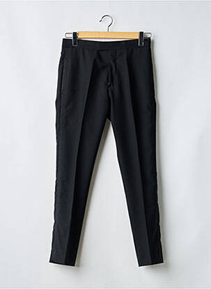 Pantalon slim taille à pinces taille haute noir PAUL SMITH homme