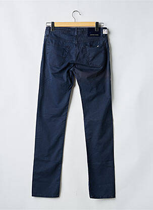 Pantalon droit tissage popeline taille normale bleu JACOB COHEN homme