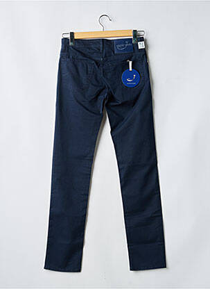 Pantalon slim tissage popeline taille normale bleu JACOB COHEN homme