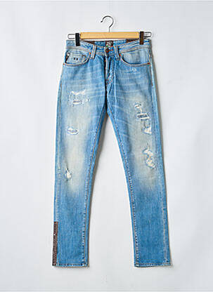 Jeans coupe slim fermeture boutonnée sur le devant taille normale bleu TRAMAROSSA homme