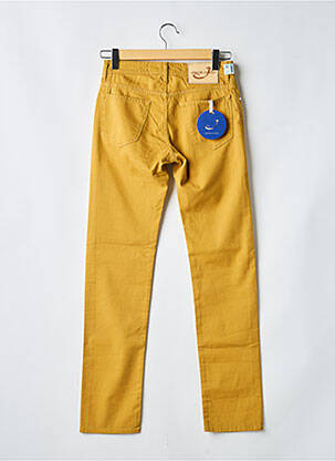 Jeans coupe slim fermeture boutonnée sur le devant taille normale jaune JACOB COHEN homme