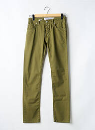 Jeans coupe slim fermeture boutonnée sur le devant taille normale vert JACOB COHEN homme