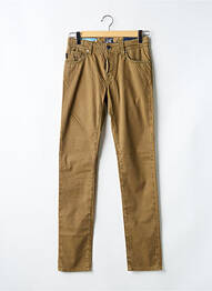 Pantalon slim tissage popeline taille normale marron TRAMAROSSA homme