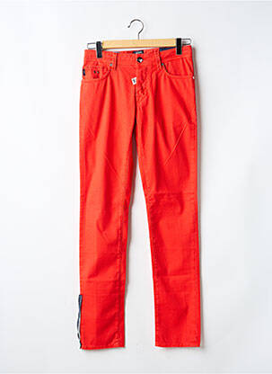 Jeans coupe slim fermeture boutonnée sur le devant taille normale orange TRAMAROSSA homme