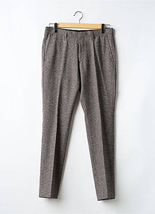 Pantalon slim tissage chiné taille normale gris ROY ROBSON homme