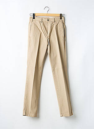 Pantalon chino tissage popeline taille normale beige L'ÉGOÏSTE homme