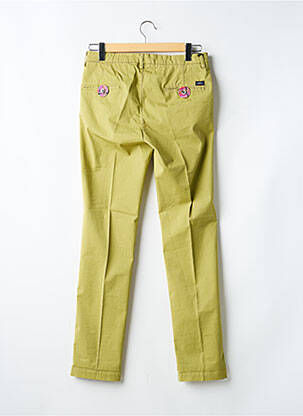 Pantalon chino tissage popeline taille haute vert MASON'S homme