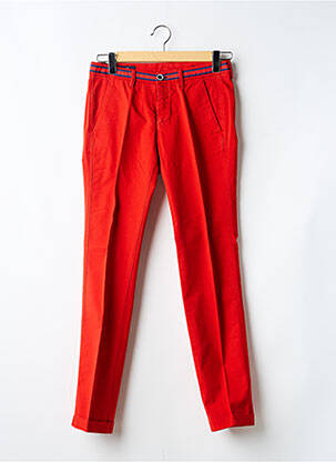 Pantalon chino tissage popeline taille normale rouge MASON'S homme
