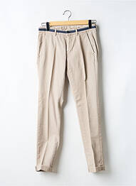 Pantalon chino tissage popeline taille normale beige MASON'S homme