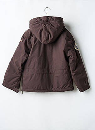 Doudoune poches a capuche marron NAPAPIJRI garçon