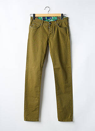Jeans coupe slim fermeture boutonnée sur le devant taille normale vert ROY ROGERS homme