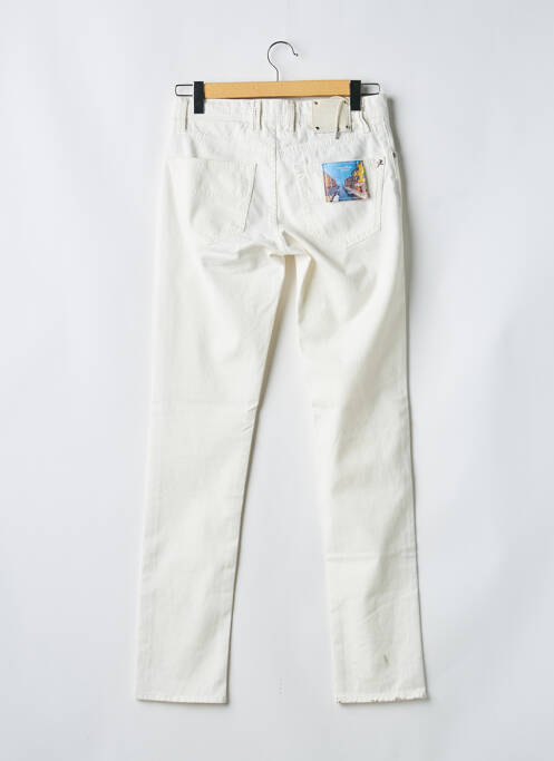 Jeans coupe slim fermeture boutonnée sur le devant taille normale beige TRAMAROSSA homme