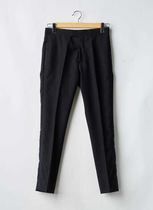 Pantalon slim taille à pinces taille haute noir PAUL SMITH homme