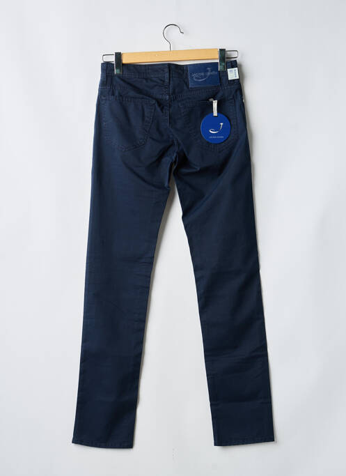 Pantalon slim tissage popeline taille normale bleu JACOB COHEN homme